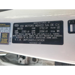 2020 KIA FORTE 3KPF24AD5LE245904 84946725