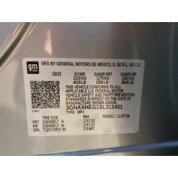 2025 CHEVROLET EQUINOX 3GNAXHEG1SL313401 84953005
