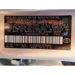 2025 TOYOTA CAMRY 4T1DAACK8SU572538 85478885