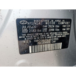 2020 HYUNDAI ELANTRA KMHD84LF6LU107855 66532055