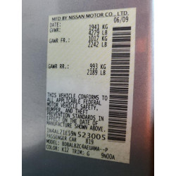 2009 NISSAN ALTIMA