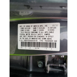 2012 HONDA ACCORD