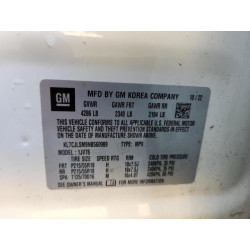 2022 CHEVROLET TRAX KL7CJLSM9NB560989 81088835