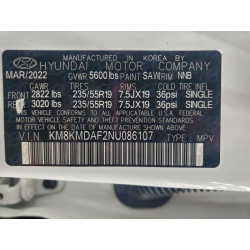 2022 HYUNDAI IONIQ KM8KMDAF2NU086107 94908595