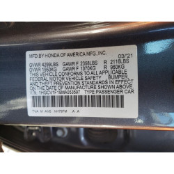 2021 HONDA ACCORD