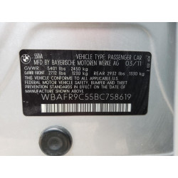 2011 BMW 5 SERIES