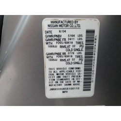 2005 INFINITI FX35
