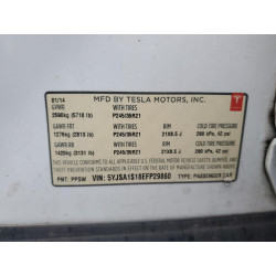 2014 TESLA MODEL S