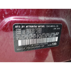 2017 MITSUBISHI MIRAGE