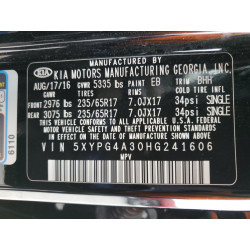 2017 KIA SORENTO