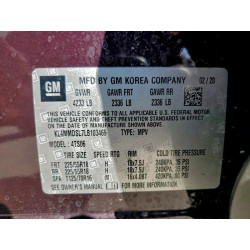 2020 BUICK ENCORE KL4MMDSL7LB103469 97022375