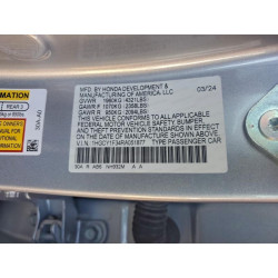 2024 HONDA ACCORD 1HGCY1F34RA051877 96282035