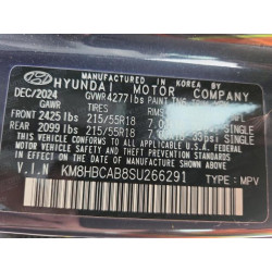 2025 HYUNDAI KONA KM8HBCAB8SU266291 92275245
