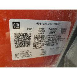 2024 CHEVROLET TRAX KL77LFE26RC125127 70203495