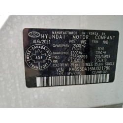 2022 HYUNDAI SANTA FE KM8S5DA16NU021780 98721475