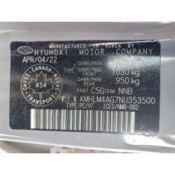 2022 HYUNDAI ELANTRA KMHLM4AG7NU353500 99795795