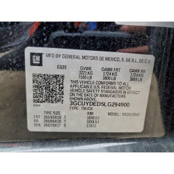 2020 CHEVROLET ALL Models 3GCUYDED5LG294900 99209975