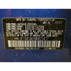 2021 SUBARU WRX JF1VA1A61M9822437 97843295