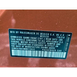 2021 VOLKSWAGEN JETTA 3VWC57BU3MM013624 96377515