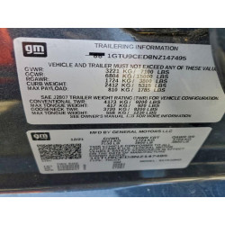 2022 GMC SIERRA 1GTU9CED8NZ147495 94131895