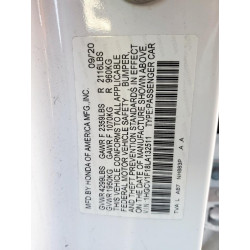 2020 HONDA ACCORD 1HGCV1F18LA132511 72095955