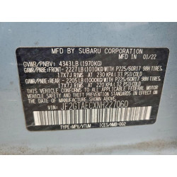 2022 SUBARU CROSSTREK JF2GTAECXNH227060 99655625