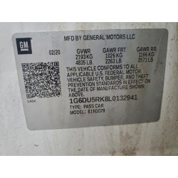 2020 CADILLAC CT5 1G6DU5RK8L0132941 94113095