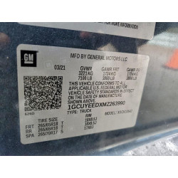 2021 CHEVROLET ALL Models 1GCUYEEDXMZ263990 95858275