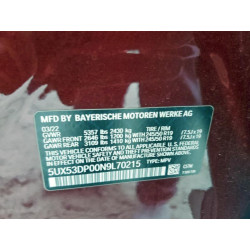 2022 BMW X3 5UX53DP00N9L70215 97292925