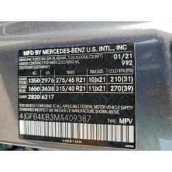 2021 MERCEDES-BENZ GLE-CLASS 4JGFB4KB3MA409387 97509315