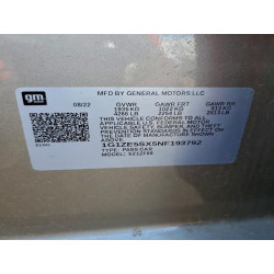 2022 CHEVROLET MALIBU 1G1ZE5SX5NF193792 97533055