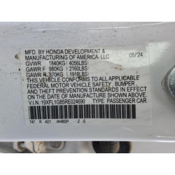 2024 HONDA CIVIC 19XFL1G85RE024690 71080125