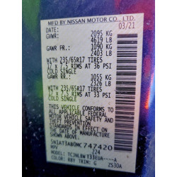 2021 NISSAN ROGUE 5N1AT3AB0MC747420 95618625