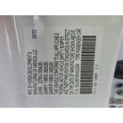 2022 ACURA TLX 19UUB6F59NA002964 93542825