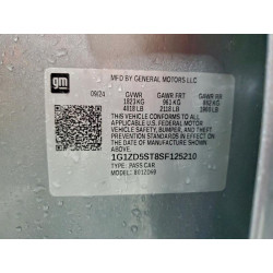 2025 CHEVROLET MALIBU 1G1ZD5ST8SF125210 99789225