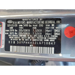 2020 KIA SORENTO 5XYPH4A52LG710847 96739605