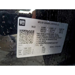 2022 CHEVROLET TAHOE 1GNSKPKD2NR340787 99843705