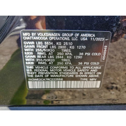 2024 VOLKSWAGEN ATLAS 1V2WE2CA7RC222556 96120105