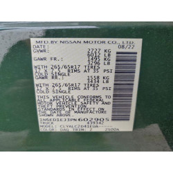 2023 NISSAN FRONTIER 1N6ED1EJ3PN602905 93736355