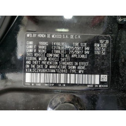 2021 HONDA HR-V 3CZRU6H3XMM702840 90854575