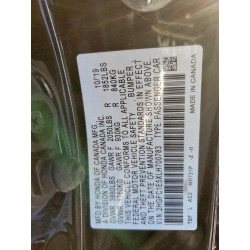 2020 HONDA CIVIC 2HGFC1E5XLH700783 92201515