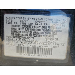 2021 NISSAN VERSA 3N1CN8DV1ML821770 72567685