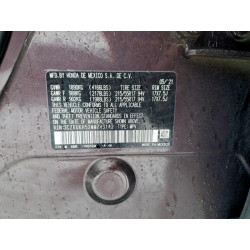 2021 HONDA HR-V 3CZRU6H52MM743142 96459665