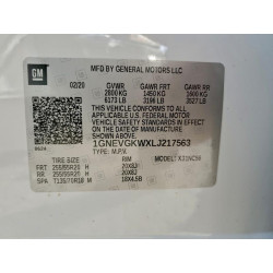 2020 CHEVROLET TRAVERSE 1GNEVGKWXLJ217563 95605655