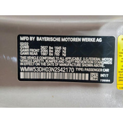 2022 MINI COOPER WMW53DH03N2S42170 96211035