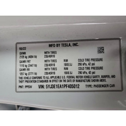 2023 TESLA MODEL 3 5YJ3E1EA1PF405012 98917595