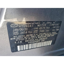 2020 GENESIS G70 KMTG34LA0LU063633 99478385