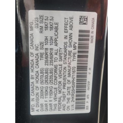 2023 HONDA CRV 2HKRS5H5XPH711670 80778605