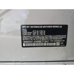 2022 BMW 3 SERIES 3MW5R7J04N8C71947 83886095