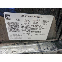 2022 GMC SIERRA 1GT49PE78NF210145 95202765